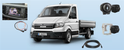 Kamera cofania z monitorem MAN TGE